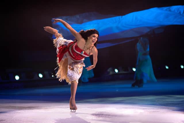 Moana is one of the characters who takes to the ice