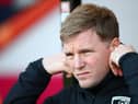Eddie Howe in the dugout last year.
