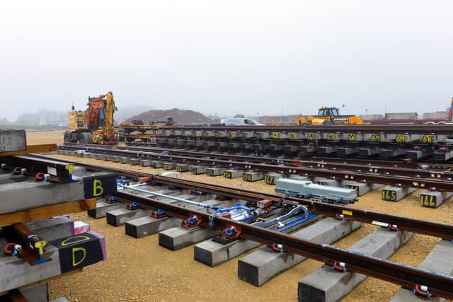 The project will see 4.6km of new rail and 8,450 new sleepers installed