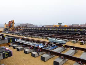 The project will see 4.6km of new rail and 8,450 new sleepers installed