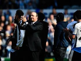 This is what happened to every member of Newcastle United's matchday squad from their 5-1 win over Spurs on the final day of the 2015/16 season. (Photo by Stu Forster/Getty Images)