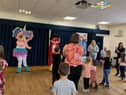 Children's favourites LOL Doll and Ryan were at Hedworthfield's picnic.