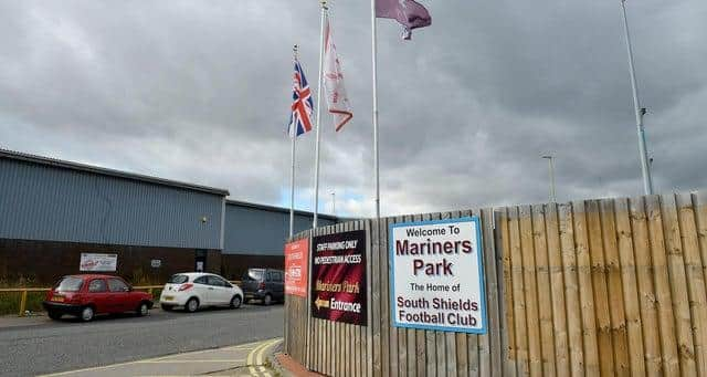 South Shields' home ground, Mariners Park.