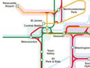 A map showing proposed new routes.