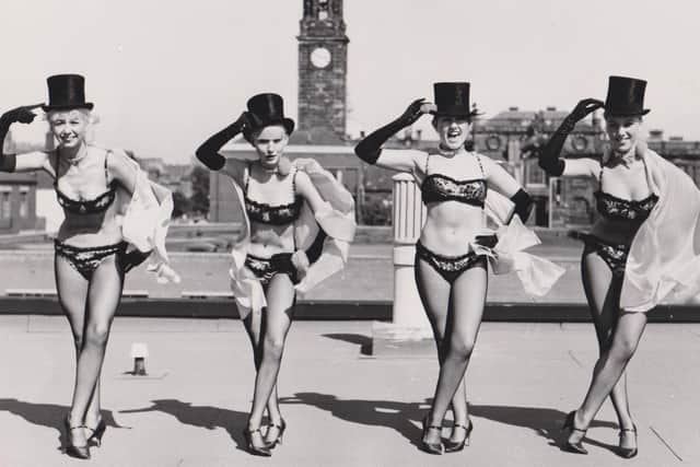The Les Bailey Dancing Girls on the roof of The Latino for it's opening in April 1966. Photo: Freddie Muddit (Fietscher Fotos).