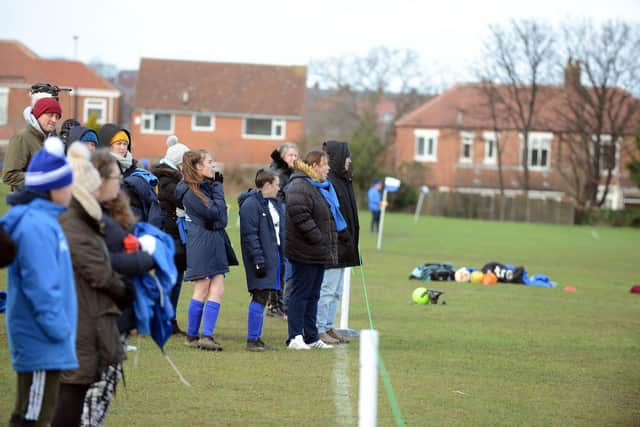 The FA filming of Boldon Girls FC.