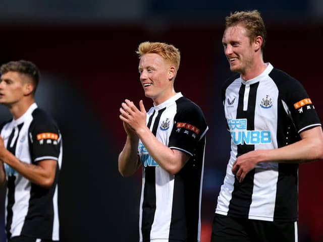 Matty Longstaff and brother Sean last summer.