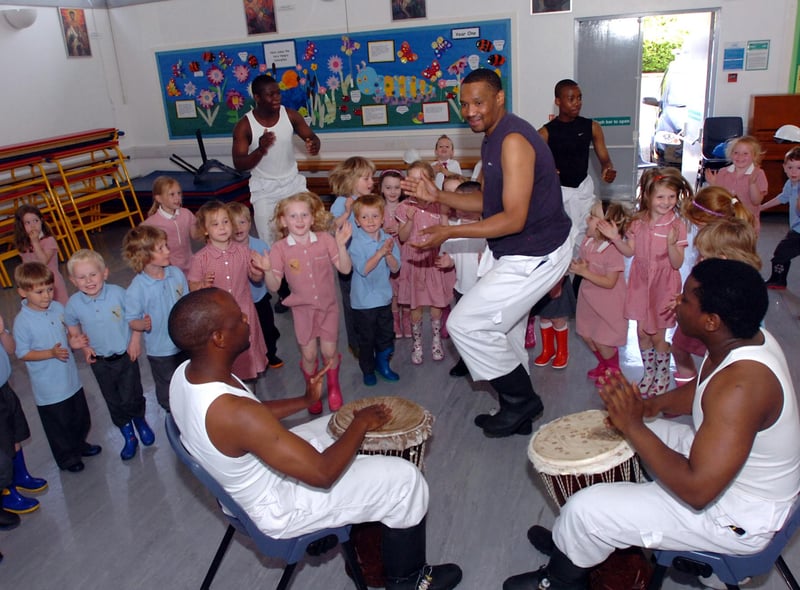 Look at the fun they were having at a 2008 dance lesson at St Michael's Primary School in Houghton.
