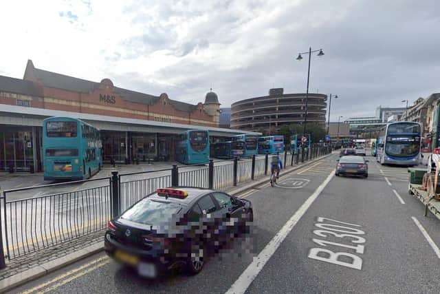 The incident happened at Haymarket bus station in Newcastle