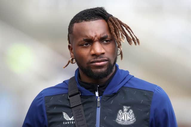 Allan Saint-Maximin was only fit enough to start on the bench against Brighton (Photo by Ian MacNicol/Getty Images)