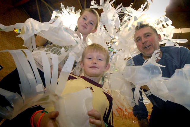 So festive at the Lukes Lane Community Association in 2009, where Christmas trees were being made out of milk cartons and compact discs.