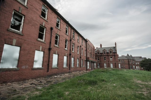 At the time of the hospital's closure, many of the buildings had already been put out of use.
