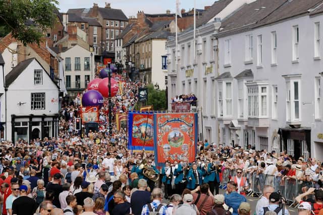 A previous Big Meeting in Durham City, where the strength of the region's unity comes together. Photo by North News & PIctures