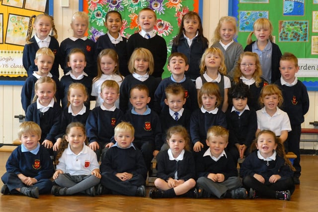 Mrs Morton, Mrs Barber and Mr Capeling's reception classes at Ashley Primary. Remember this?