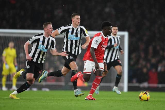 Newcastle United are set to face Arsenal at St James' Park next month (Photo by Stuart MacFarlane/Arsenal FC via Getty Images)
