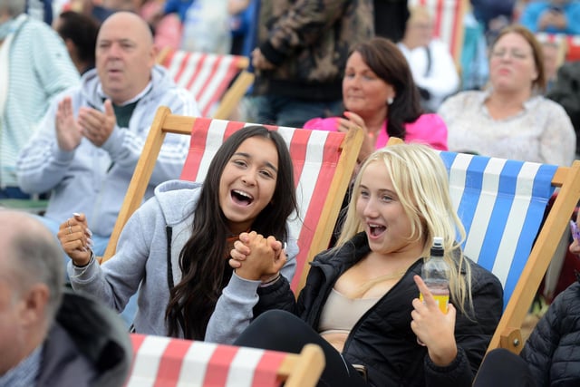 Deck chairs had been set out for music fans enjoy the final weekend at the South Tyneside Festival at Bents Park.