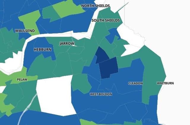 These are the areas of South Tyneside with the lowest Covid-19 infection rates.