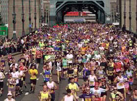 Runners during a previous Great North Run in Newcastle.