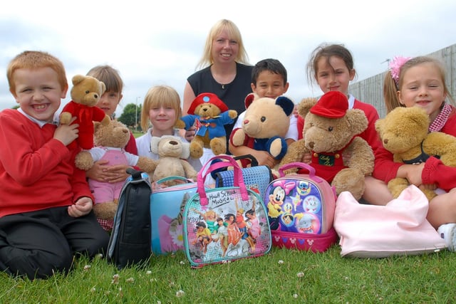Children at Monkton Infants School were having a Teddy Bear's picnic 13 years ago. Is there someone you know in this photo?