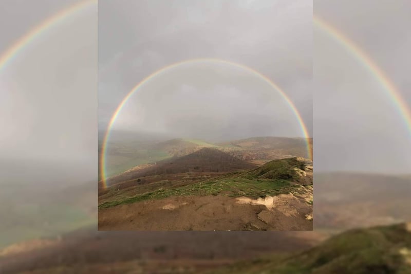 Ashleigh Palmer says: "A rainbow of hope. This was taken at the top of Roseberry Topping. Absolutely beautiful."
