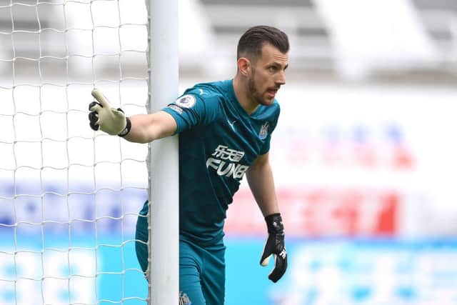 Goalkeeper Martin Dubravka in action for Newcastle United last season.