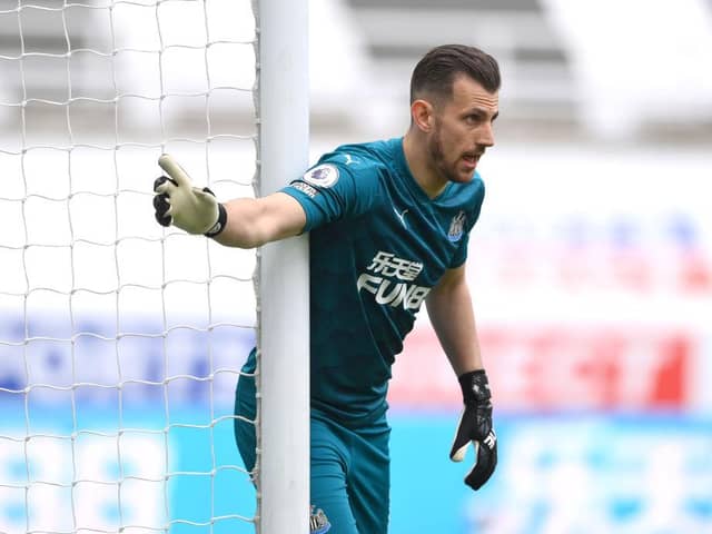 Goalkeeper Martin Dubravka in action for Newcastle United last season.