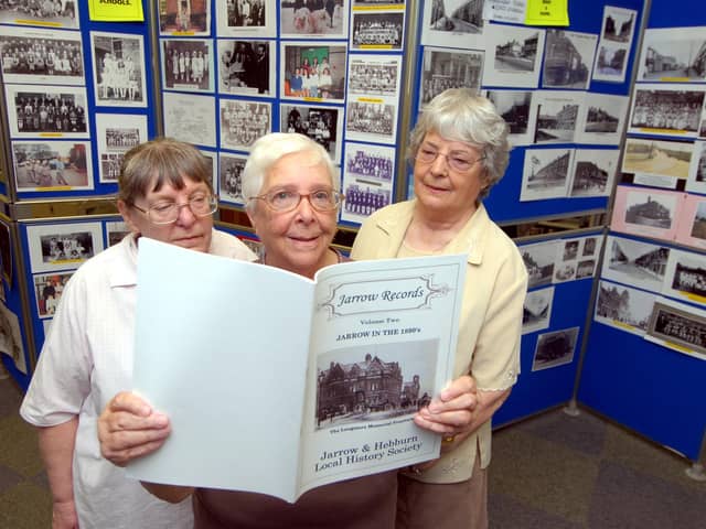 Jarrow and Hebburn Local History Society members - Jessie Mogie, Mona Legg and Theresa Tomaney - were pictured during an exhibition which was held at the library in 2010.