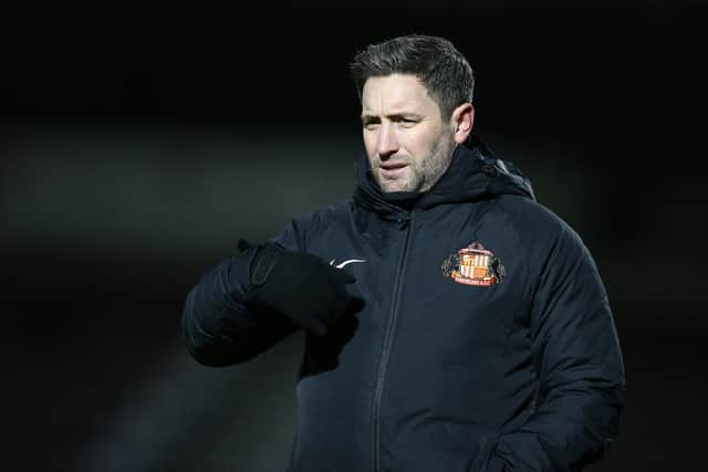 Sunderland head coach Lee Johnson.