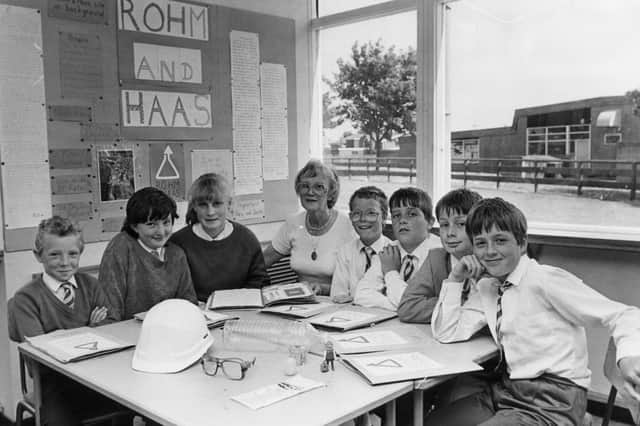 Some pupils of J4 class at St Peter's School, Jarrow, pictured with class teacher Mrs Barbara McAllister. Recognise anyone you know?
