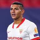Diego Carlos of Sevilla . (Photo by David Ramos/Getty Images)