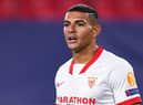 Diego Carlos of Sevilla . (Photo by David Ramos/Getty Images)