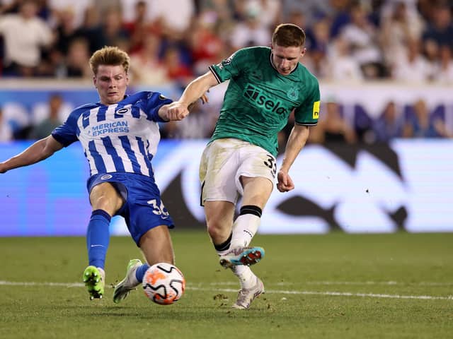 Newcastle United in pre-season action against Brighton & Hove Albion. 