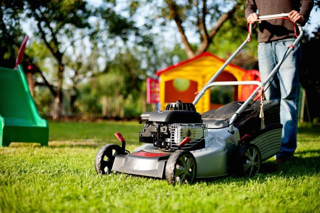 Even something as simple as pushing a lawnmower means you’re leaning just slightly forward, which isn’t good for your lower back.