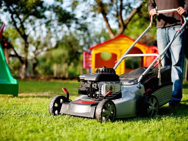Even something as simple as pushing a lawnmower means you’re leaning just slightly forward, which isn’t good for your lower back.