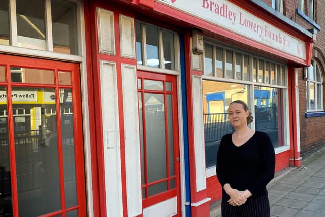 Lynn Murphy, chief operating officer of the Bradley Lowery Foundation, pictured outside the charity's offices in Blackhall.