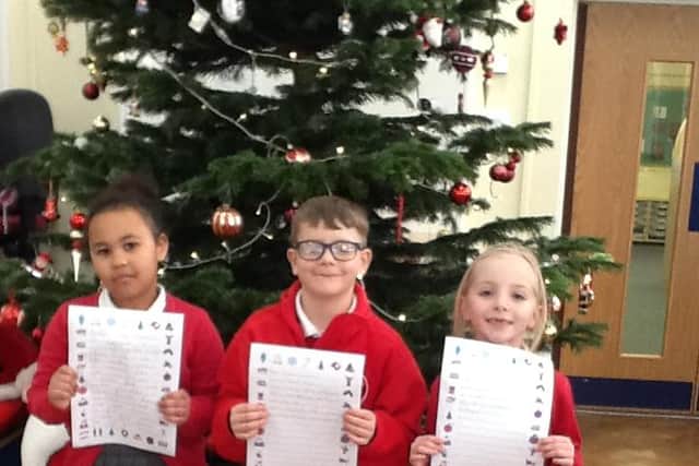 Violet class pupils' letters