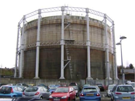 The gas holder has become a local landmark in South Shields over the decades