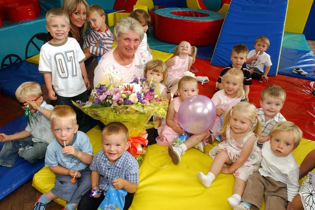 Tina Tiernan was surrounded by children and lots of love when she retired from the nursery in 2005.