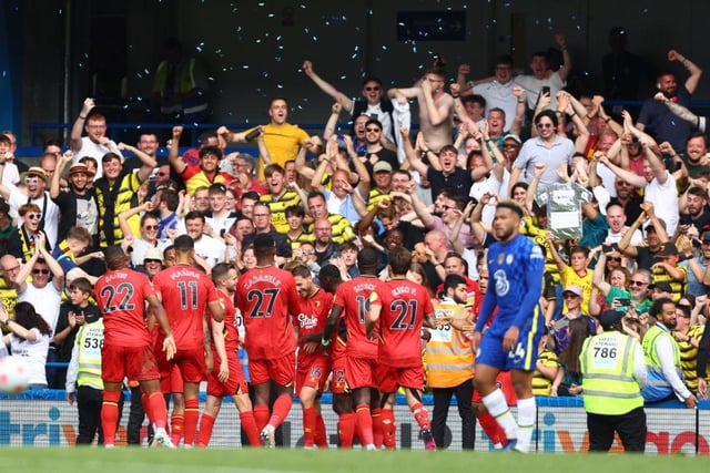 Watford supporters had an average fan happiness score of 4.31 last season.