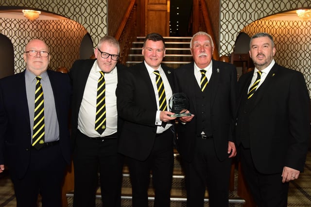 Sports Team of the Year award winners Hebburn Town FC at the Best of South Tyneside Awards.