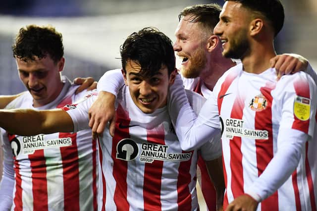 Luke O'Nien celebrates his second-half goal