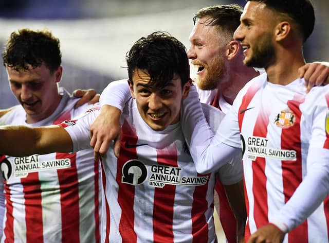Luke O'Nien celebrates his second-half goal