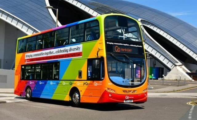 The Go North East pride bus