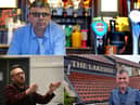 Lee Hughes (above), who runs the Red Hackle pub in Jarrow; Stephen Sullivan, owner of Ziggy's Bar in South Shields (below, left); Lakeside Inn manager, Carl Mowatt (below, right)