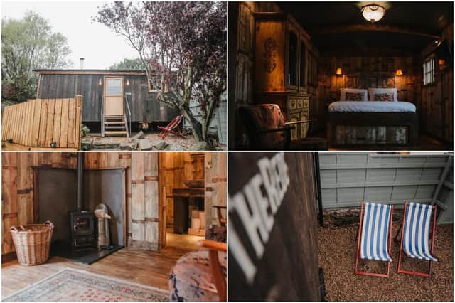 The Rede shepherd's hut in Newton-by-the-sea. All photos by Helen Russell Photography