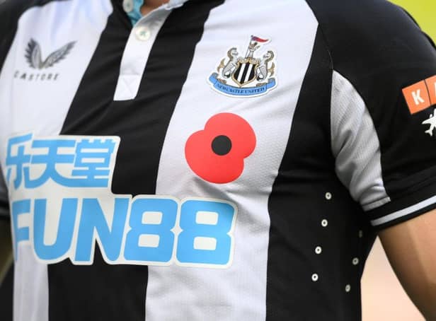 Newcastle jersey during the 2021-22 campaign (Photo by Stu Forster/Getty Images)