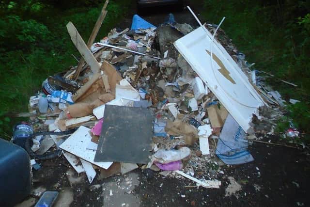Waste dumped in East Boldon.