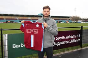 South Shields FC has signed defender Brandon Taylor on an initial month-long loan from Darlington, subject to FA and league clearance.