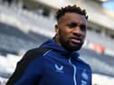 Newcastle United's French midfielder Allan Saint-Maximin comes out onto the pitch before the English Premier League football match between Newcastle United and Manchester United at St James' Park in Newcastle-upon-Tyne, north east England on April 2, 2023. (Photo by Oli SCARFF / AFP)