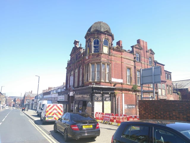 The Victoria Hall the day after the blaze